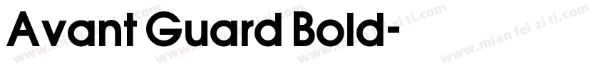 Avant Guard Bold字体转换